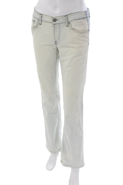 7 For All Mankind Women Bootcut Jeans Blue Cotton High Rise Size 29