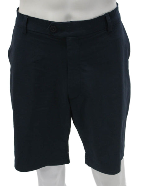 G/Fore Mens Athletic Blue Polyester Shorts Button Size 38