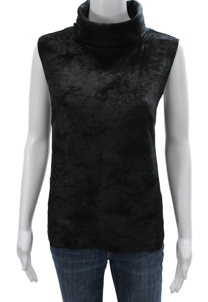 Dylan Womens Black Cowl Neck Sleeveless Basic Tank Polyester Size M