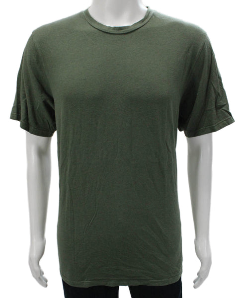 Goodlife Mens Basic Green Cotton Crew Neck Short Sleeve T-Shirt Size 2XL