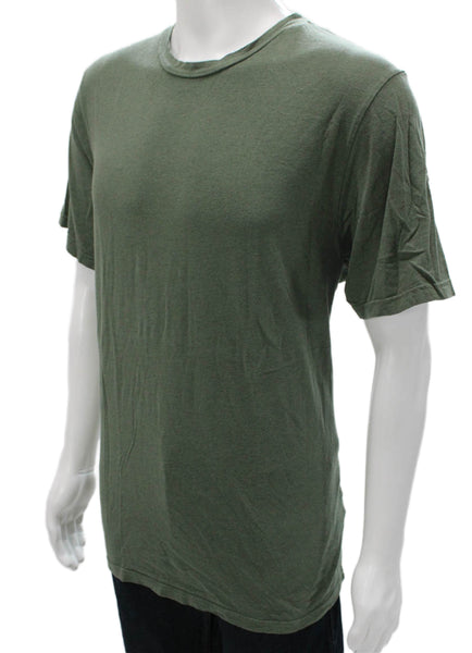 Goodlife Mens Basic Green Cotton Crew Neck Short Sleeve T-Shirt Size 2XL