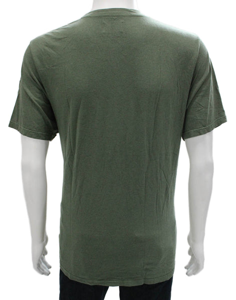 Goodlife Mens Basic Green Cotton Crew Neck Short Sleeve T-Shirt Size 2XL