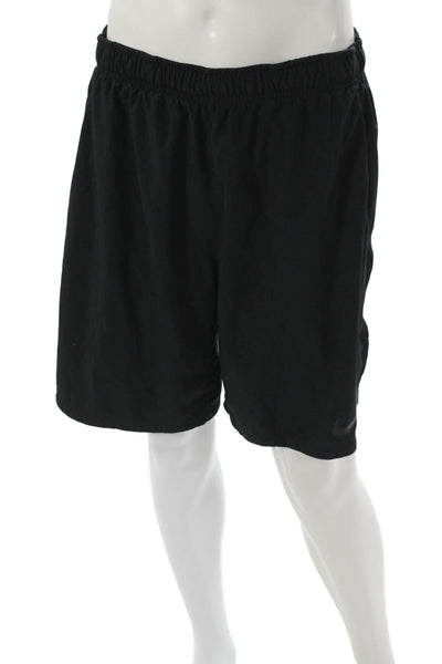 Nike Men Athletic Shorts Black Polyester Size XL