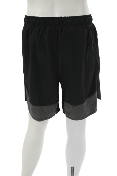 Nike Men Athletic Shorts Black Polyester Size XL