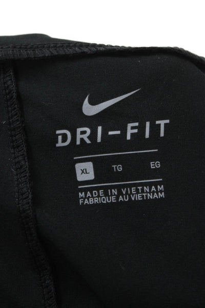 Nike Men Athletic Shorts Black Polyester Size XL