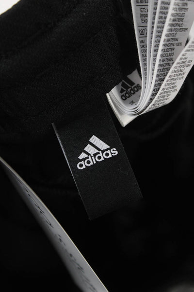 Adidas Mens Black Track Pants Drawstring Polyester Size L