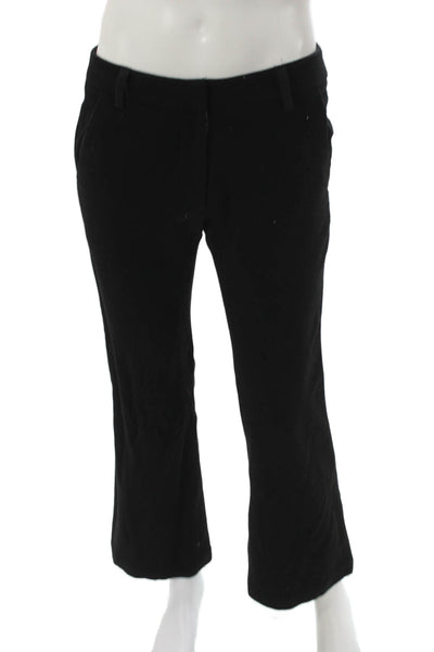 Dennis Basso Women Dress Pants Black Wool Zip Size 34
