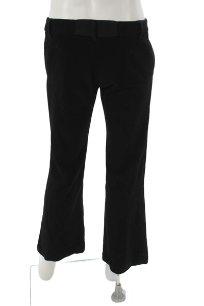 Dennis Basso Women Dress Pants Black Wool Zip Size 34
