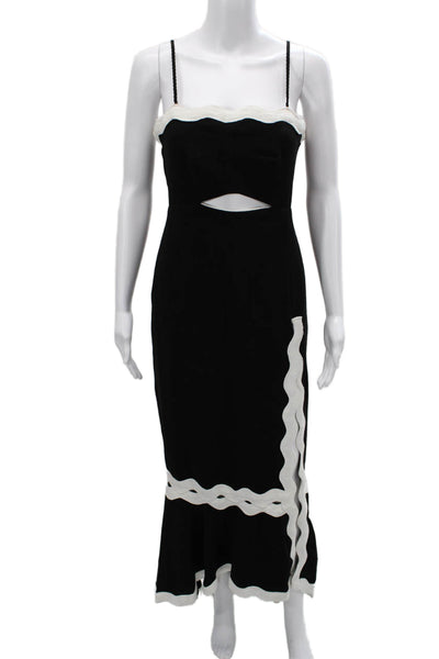 Jonathan Simkhai Women Black Mermaid Sweetheart Dress Size 8