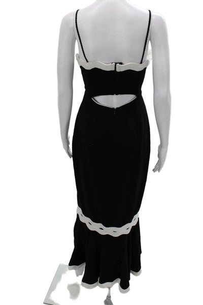 Jonathan Simkhai Women Black Mermaid Sweetheart Dress Size 8