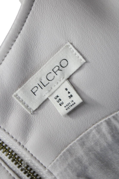 Pilcro Anthropologie Women Shift Dress Beige Scoop Neck Knee Length Size 4