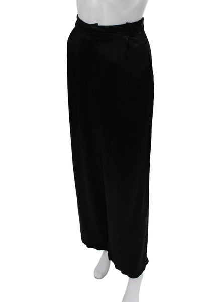 Trf Collection Zara Women Black Viscose Dress Pants Button Size S
