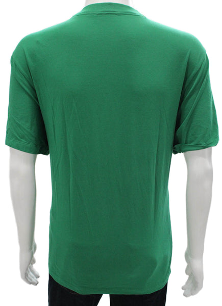 Lululemon Mens Basic Green Cotton Crew Neck T-Shirt Short Sleeve Size L