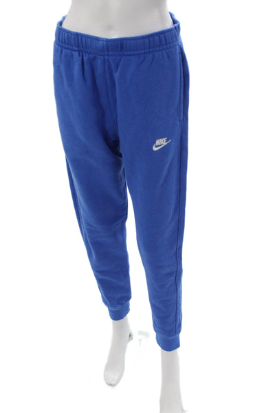 Nike Unisex Adults Jogger Pants Blue Cotton Size S