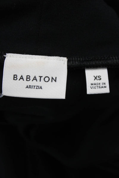 Babaton Womens Basic Black Mock Neck Sleeveless Viscose Tank Size XS