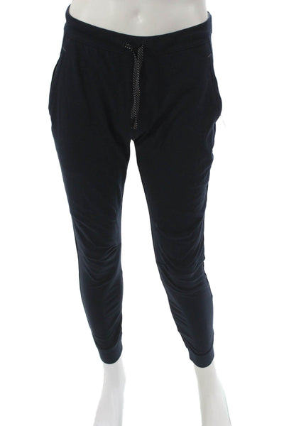 Mack Weldon Mens Jogger Pants Blue Recycled Polyester Drawstring Size S