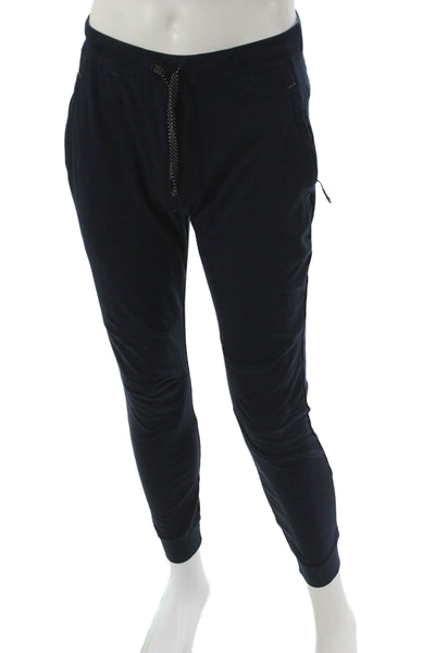 Mack Weldon Mens Jogger Pants Blue Recycled Polyester Drawstring Size S