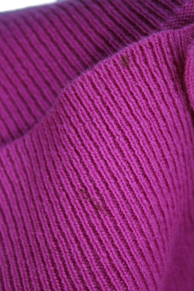 Ralph Lauren Blue Label Women Cashmere V Neck Cardigan Pink Long Sleeve Size S