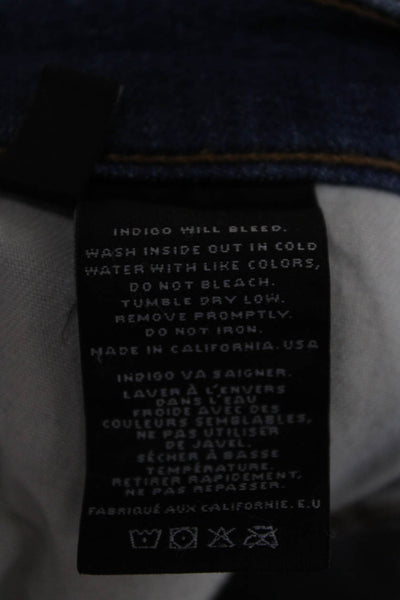 J Brand Womens Skinny Blue Cotton Blend Low Rise Jeans Size 25