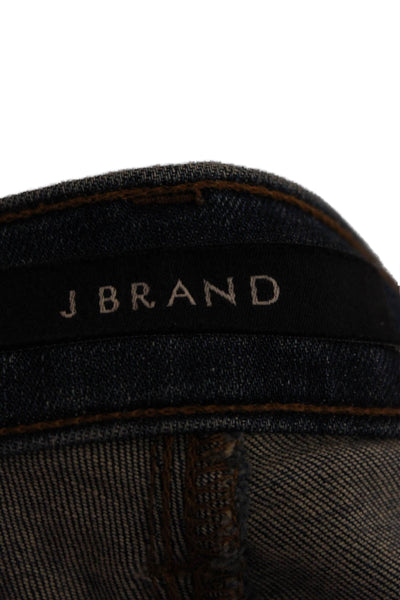 J Brand Womens Skinny Blue Cotton Blend Low Rise Jeans Size 25