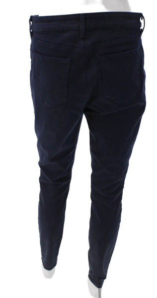 L'Agence Women Skinny Jeans Blue Cotton Button Size 30