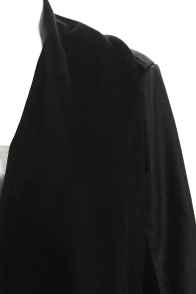 Blank NYC Womens Black Biker Jacket Polyurethane Zip Size M