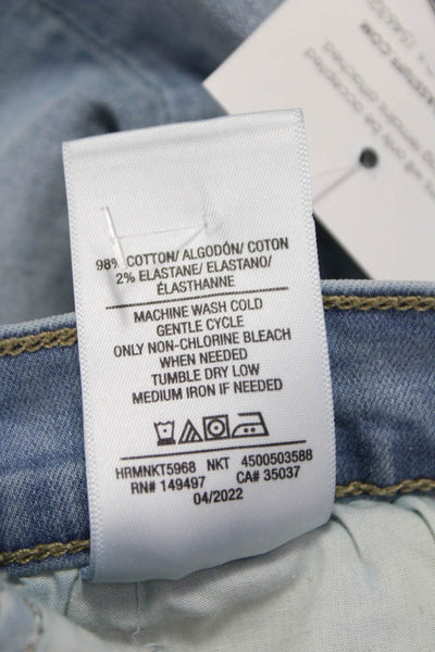 Joes Women Blue Ankle Jeans Cotton Mid Rise Size 30