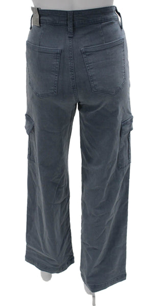 KUT from the Kloth Women Cargo Pants Blue Lyocell Button Inseam 29 Size 00