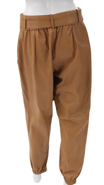 Brochu Walker Unisex Jogger Pants Brown Tortoise Shell Acetate Tie Size L