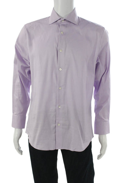 Bonobos Mens Purple Collared Dress Shirt Size 16