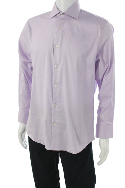 Bonobos Mens Purple Collared Dress Shirt Size 16