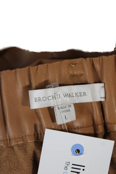 Brochu Walker Unisex Jogger Pants Brown Tortoise Shell Acetate Tie Size L