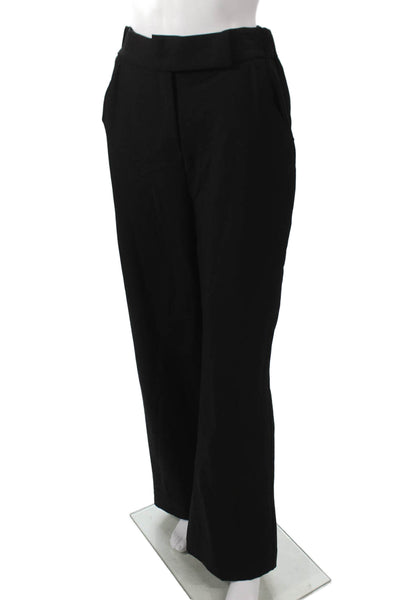 Theo Womens Dress Pants Black Cotton Size S