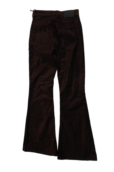 Citizens of Humanity Womens Flared Jeans Brown Cotton Size 23