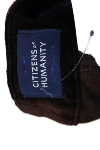 Citizens of Humanity Womens Flared Jeans Brown Cotton Size 23
