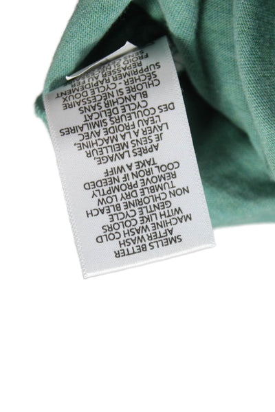 Travis Mathew Mens Green Pima Cotton Polo Short Sleeve Collared Size XL