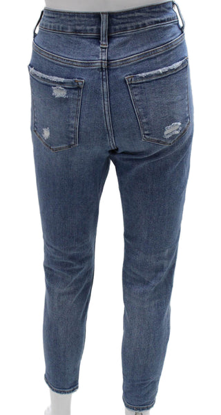 Flying Monkey Womens Skinny Jeans Blue Cotton High Rise 28in Size 29