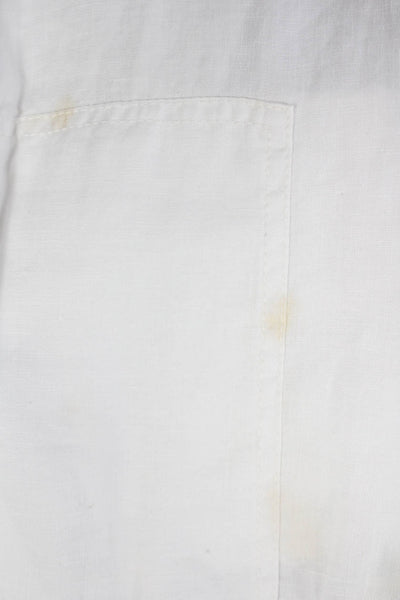 Joie Womens White Linen Jogger Pants Drawstring Size L