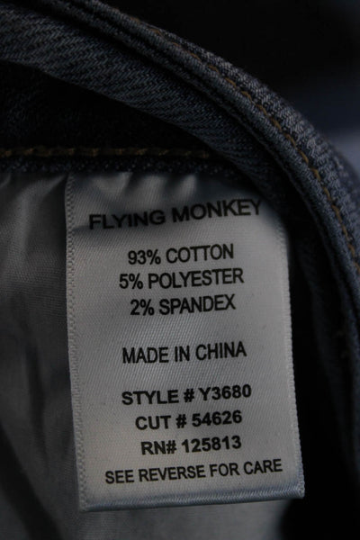 Flying Monkey Womens Skinny Jeans Blue Cotton High Rise 28in Size 29