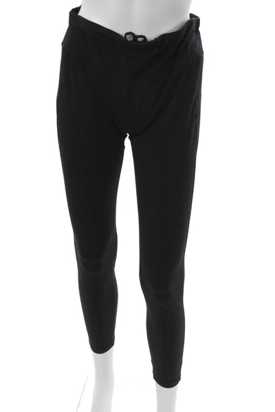 Sweaty Betty Womens Ankle Leggings Black Drawstring Size L