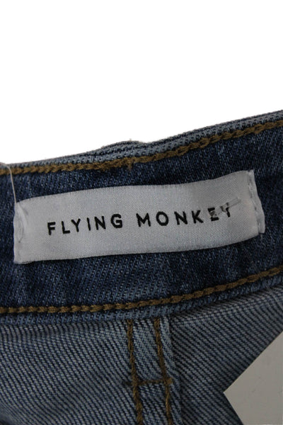 Flying Monkey Womens Skinny Jeans Blue Cotton High Rise 28in Size 29