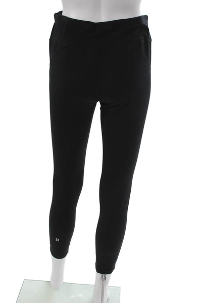 Sweaty Betty Womens Ankle Leggings Black Drawstring Size L