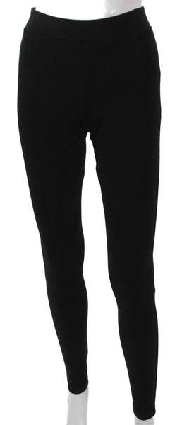 Theory Womens Ankle Leggings Black Viscose Solid Inseam 30 Size M