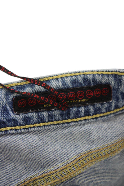 AG Womens Cropped Mid-Rise Blue Jeans Size 27