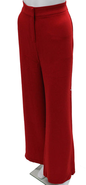 Nanette Nanette Lepore Womens Red Solid Polyester Dress Pants Size 8