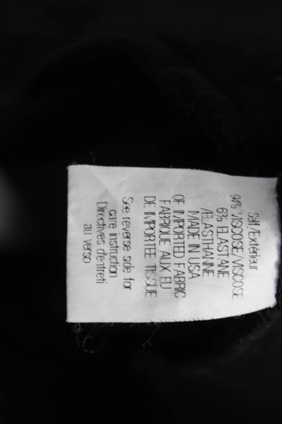 Theory Womens Ankle Leggings Black Viscose Solid Inseam 30 Size M