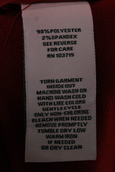 Nanette Nanette Lepore Womens Red Solid Polyester Dress Pants Size 8