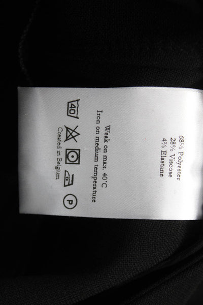 Oscar The Collection Women Ankle Pants Black Zip Polyester Size 36