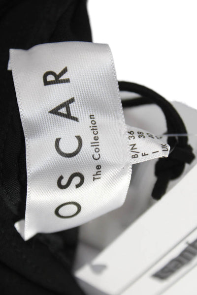 Oscar The Collection Women Ankle Pants Black Zip Polyester Size 36