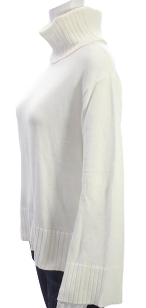 Laundry by Shelli Segal Womens White Turtleneck Sweater Petite Size XS